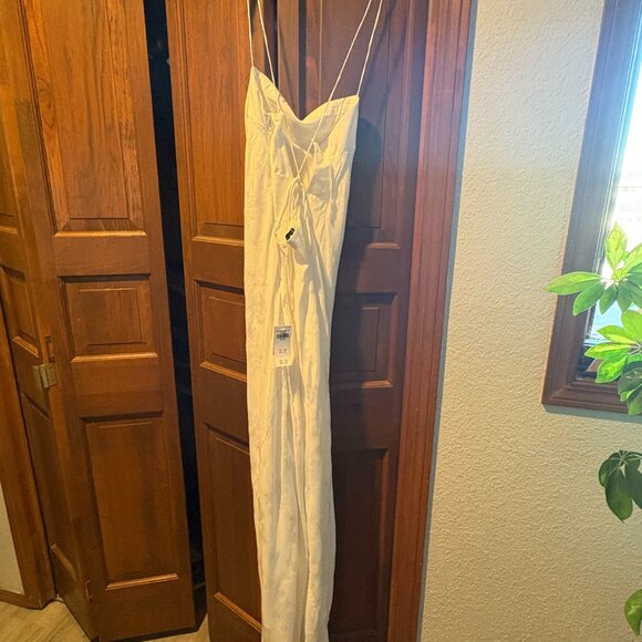 Satin Jacquard Slip Maxi Dress - Picture 5 of 5